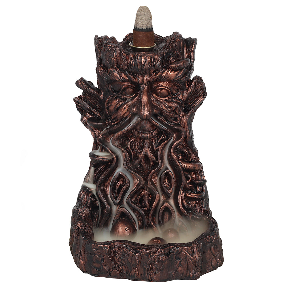 Bronze Effect Tree Man Backflow Incense Burner- Multi Fall