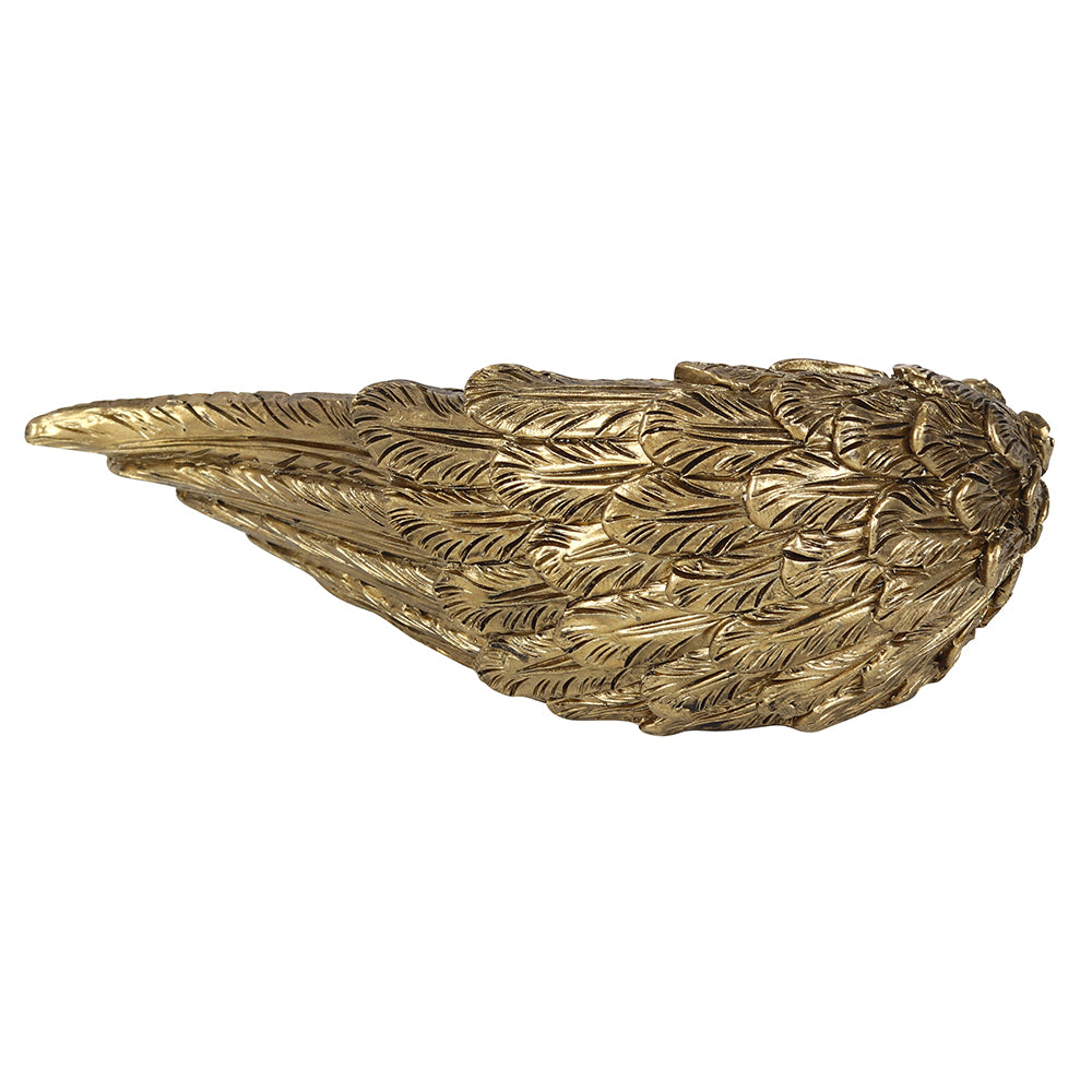 Gold Single Lowered Angel Wing Candle Holder- Assorted Styles