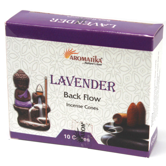 Aromatika Backflow Incense Cones - Lavender