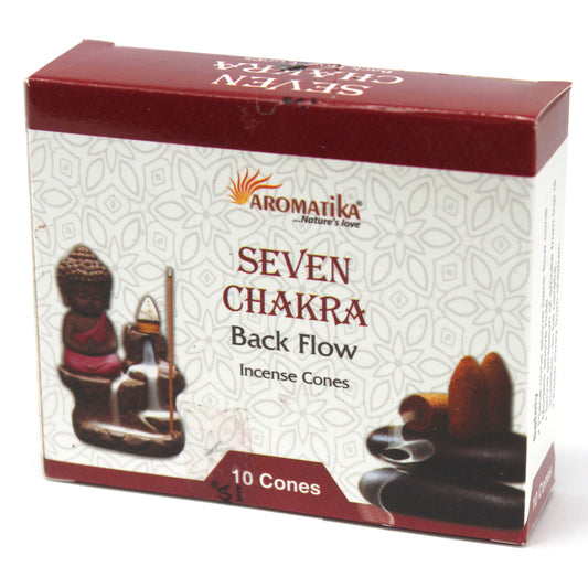 Aromatika Backflow Incense Cones - 7 Chakras