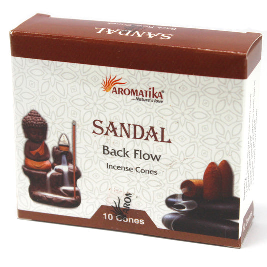 Aromatika Backflow Incense Cones - Sandalwood