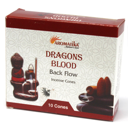 Aromatika Backflow Incense Cones - Dragon's Blood