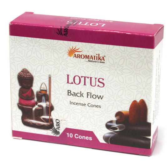 Aromatika Backflow Incense Cones - Lotus