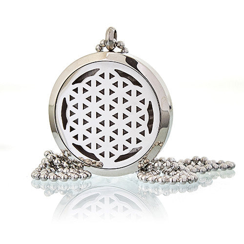 Aromatherapy Diffuser Necklace - Flower of Life 30mm