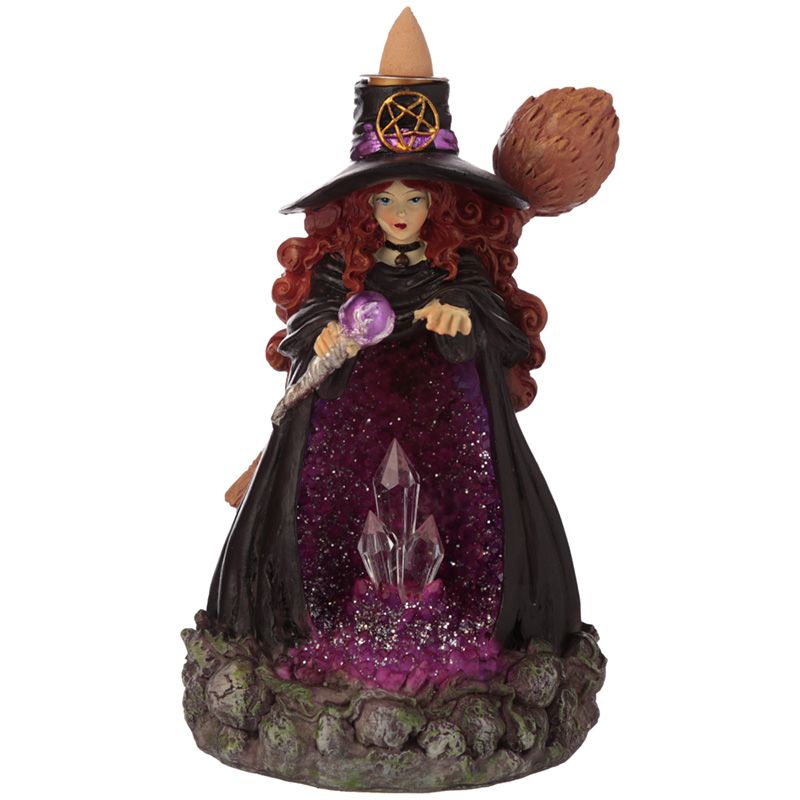 Witch's Crystal Cave LED Backflow Incense Burner