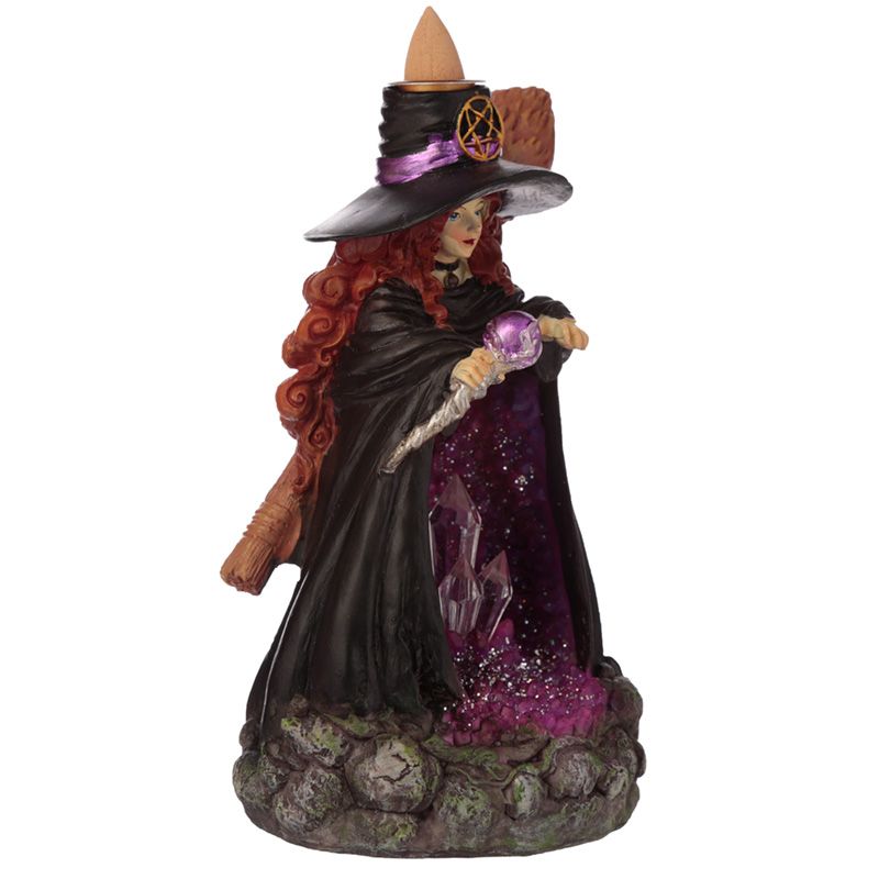 Witch's Crystal Cave LED Backflow Incense Burner