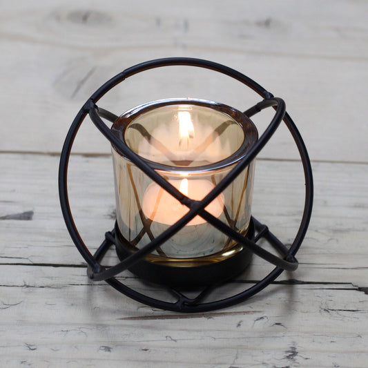 Centrepiece Iron Votive Candle Holder - 1 Cup Single Ball