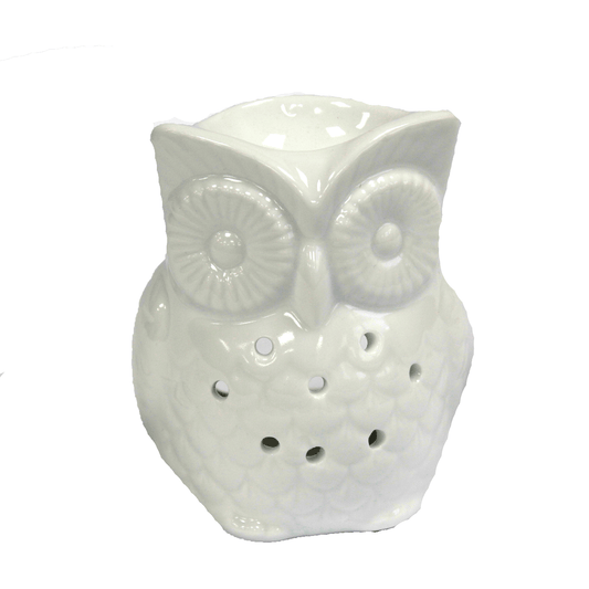 Classic White Oil Burner - Owl