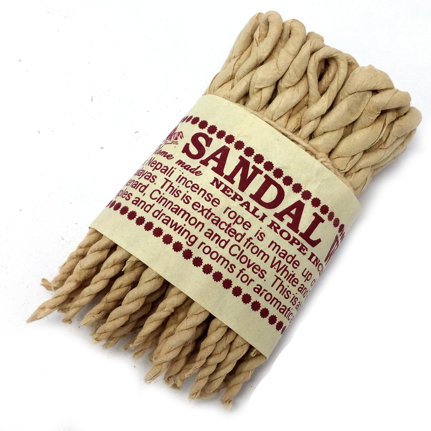 Pure Herbs Sandalwood & Spice Rope Incense