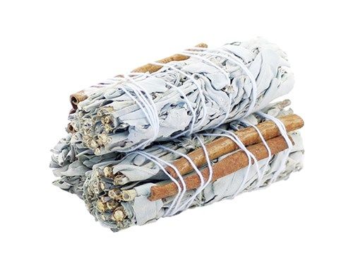 Smudge Stick - White Sage & Cinnamon 10cm